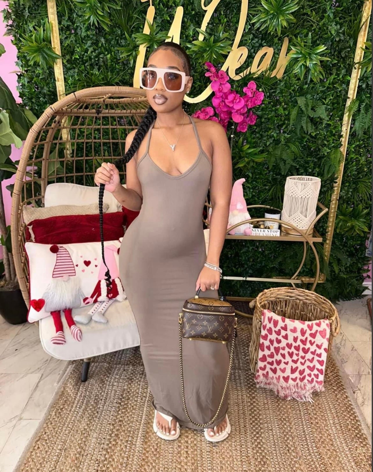 Maxi Dress (Taupe)