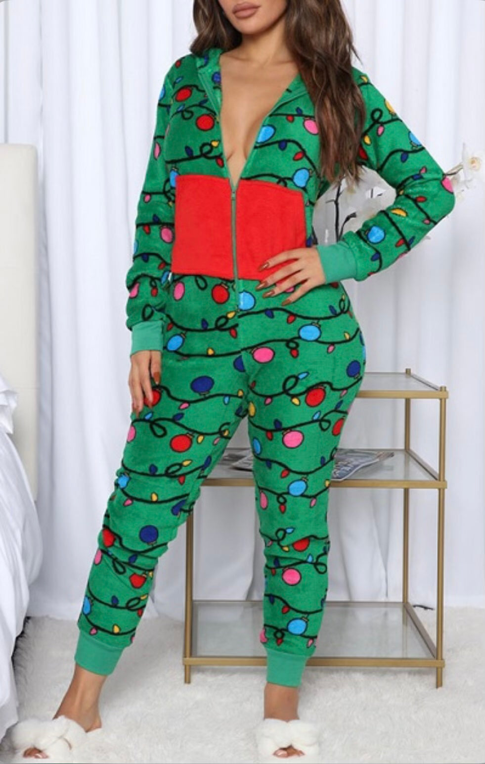 Christmas Onesie w/Hood