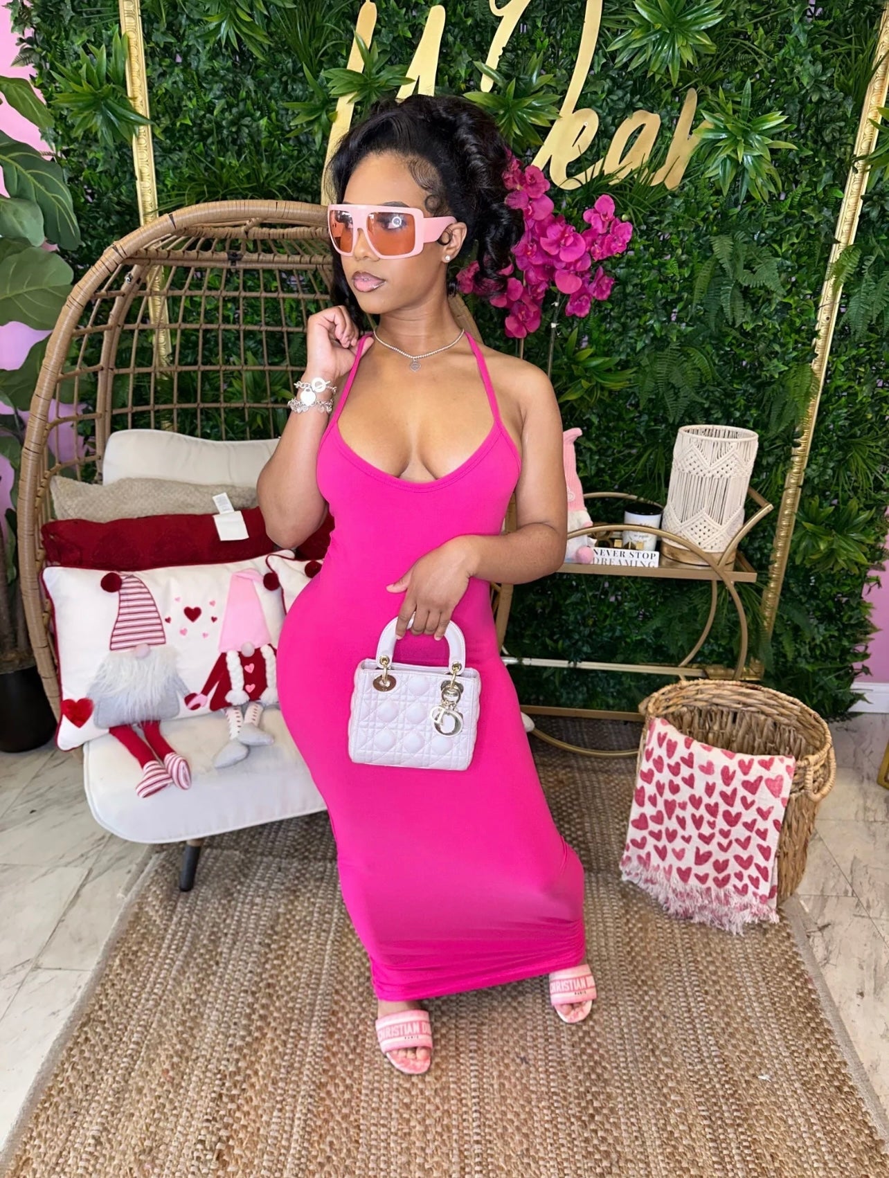 Maxi Dress (Fuchsia)