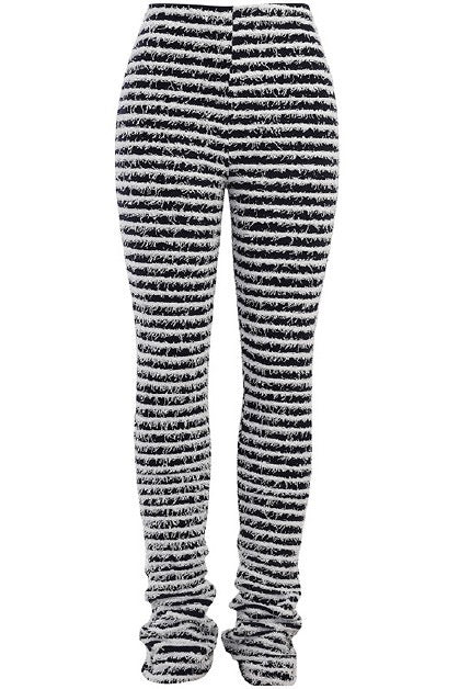 Fuzzy Pants (Black/White)